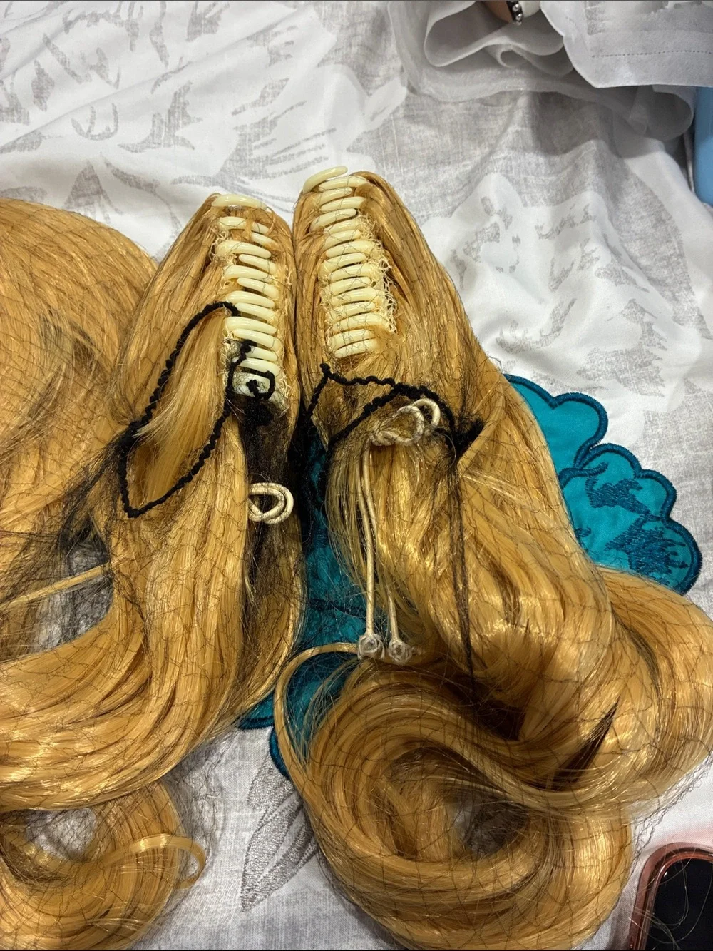 Gold Blonde Women's Hairpiece - Synthetic Ponytail Wrap